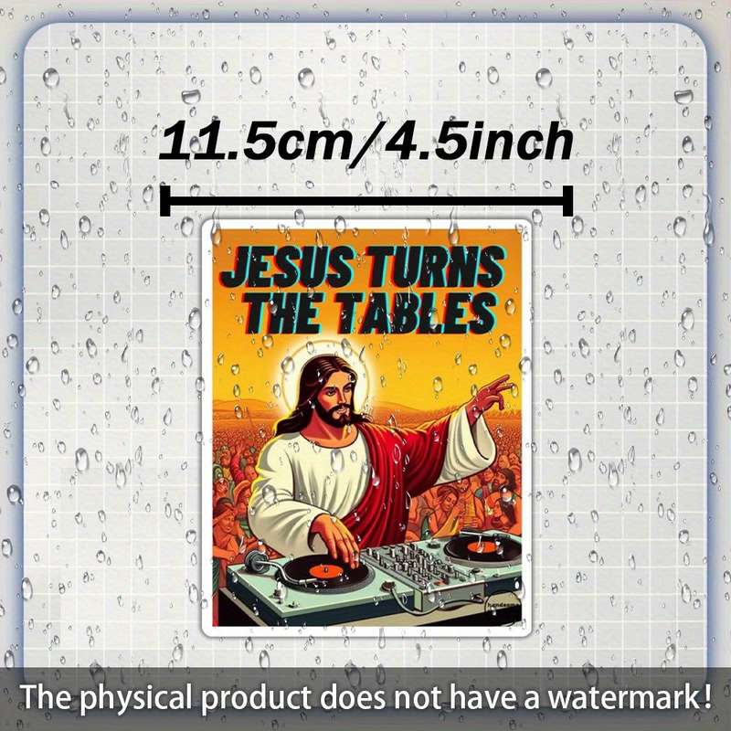 1pc Jesus Christian Themed Stickers