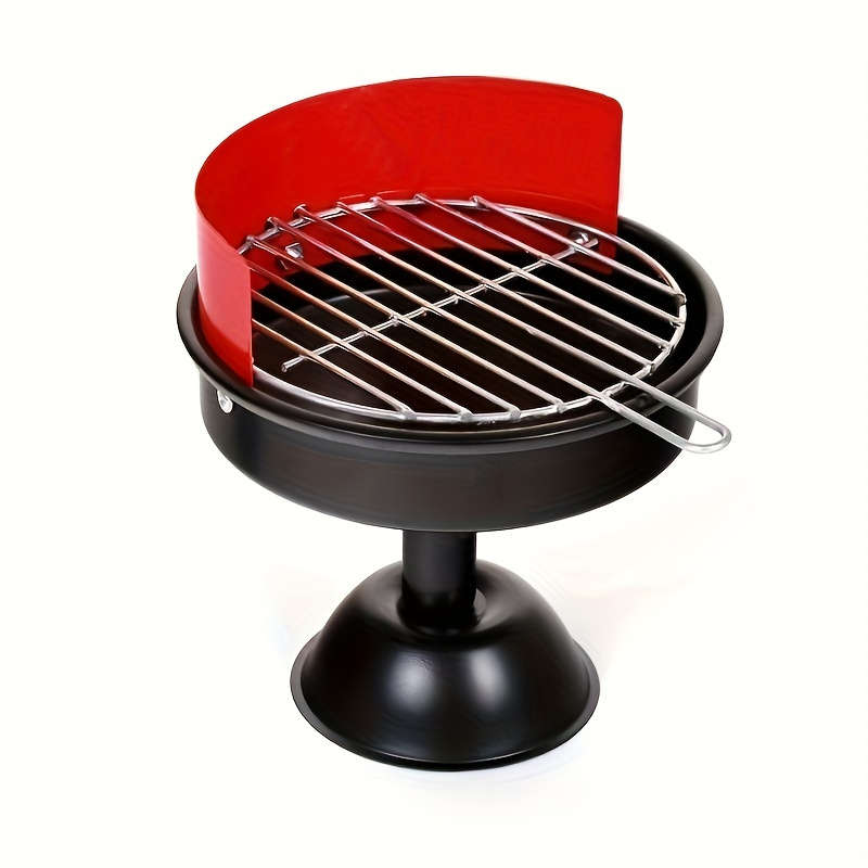 1pc A Creative Barbecue Grill-Shaped Ashtray Suitable for Home Office And Outdoor Use.