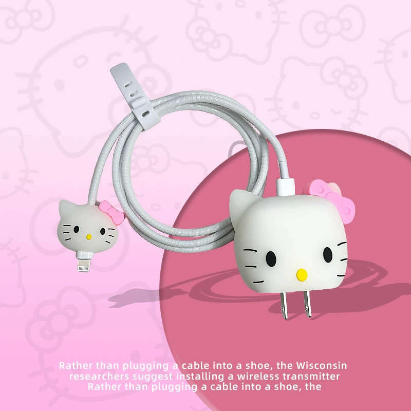 1pc Themed Charger Case Data Cable Protection Cord Comes with a 20W USB-C Power Adapter And Cab