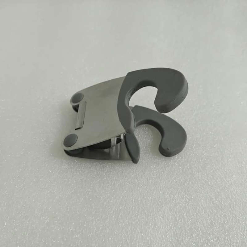 1pc Stainless Steel Kitchen Utensil Holder Classic Pot Side Clip Anti-Scald Spoon Rest Multifun