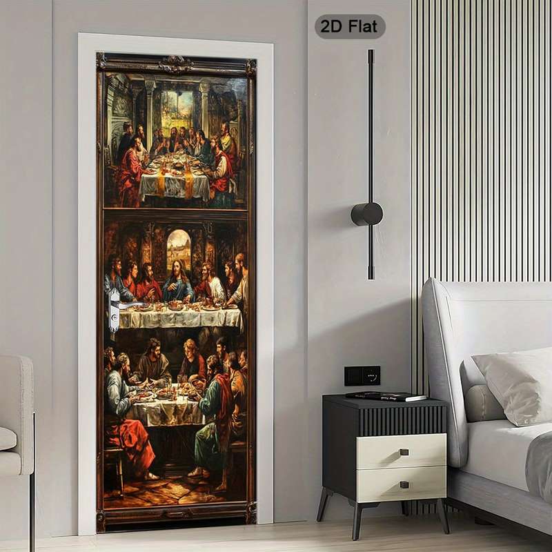 1pc 30.3x78.7 inches   77x200 cm   Jesus Christian Themed Stickers