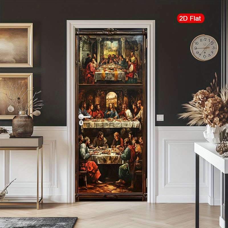 1pc 30.3x78.7 inches   77x200 cm   Jesus Christian Themed Stickers