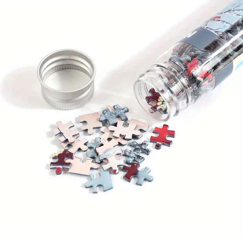 150pcs Mini Test Tube Puzzle for Adults Relax Brain Teaser with Scenic Landscape