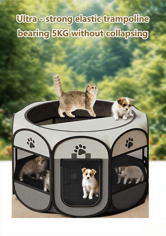 1pc Size: 91*91*58cm - Suitable for Items Dark Gray-DPet Cage