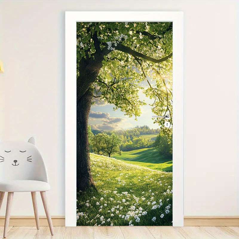 1Pc 95.0x214.88cm Door Window Sticker