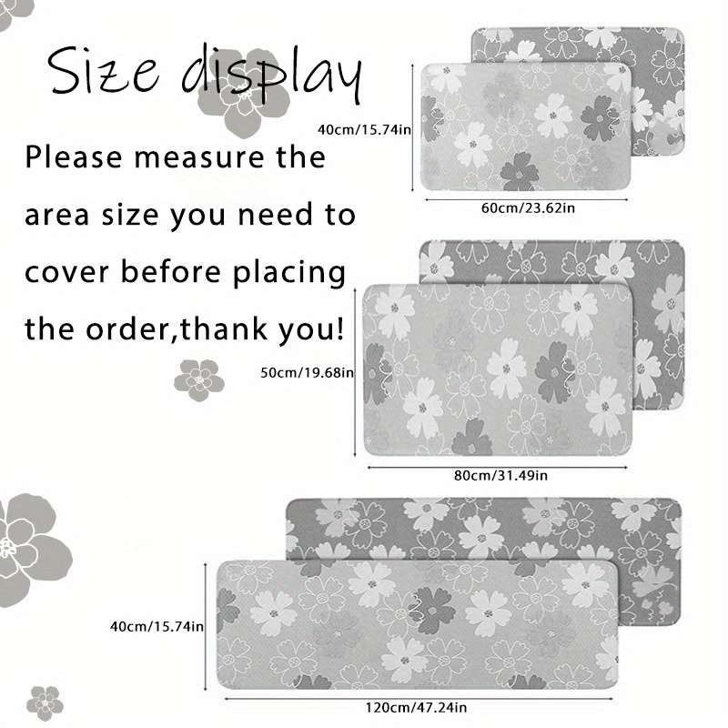 1Pc 40x60cm 15.74x23.62inch Floor Mat