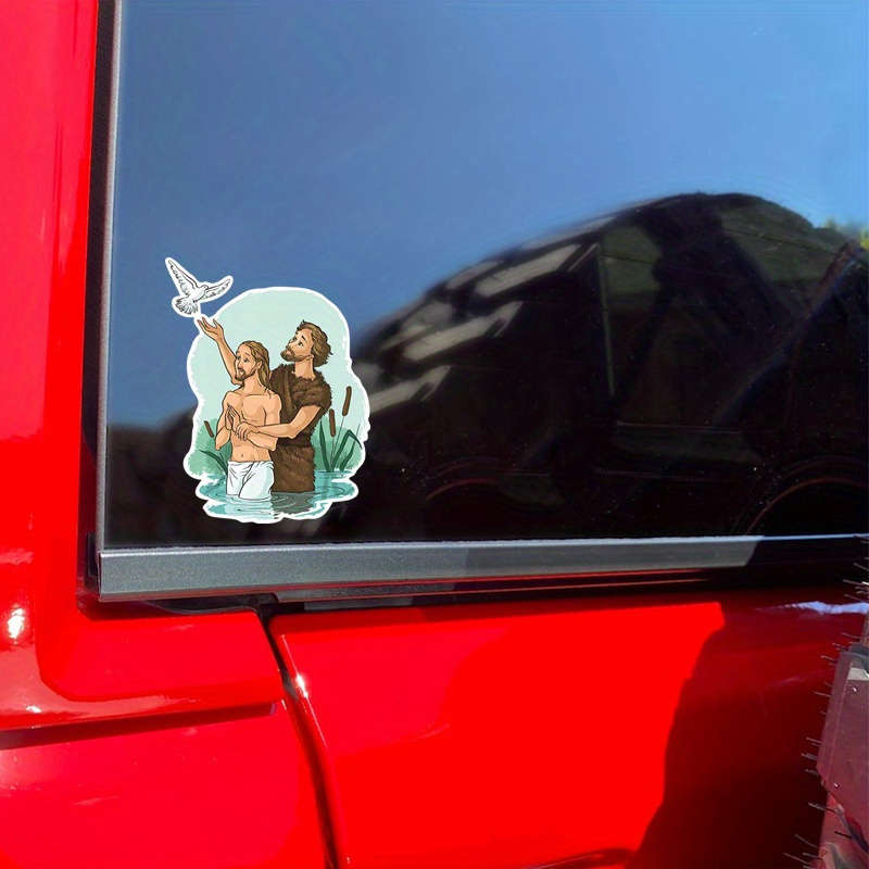2pcs Jesus Christian Themed Stickers