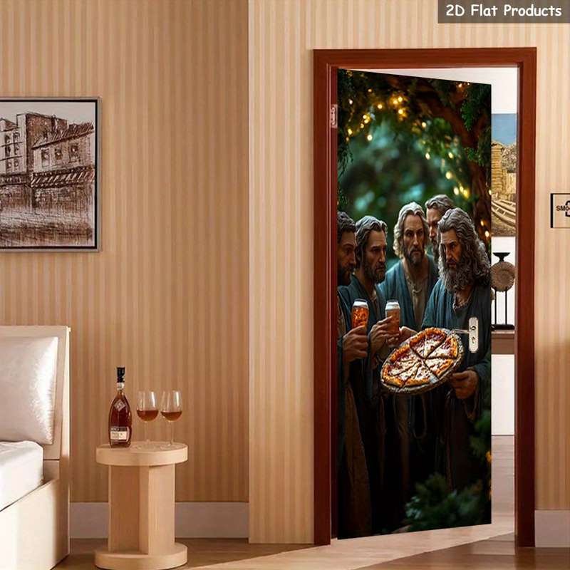 1pc 95.0x209.8cm Jesus Christian Themed Stickers