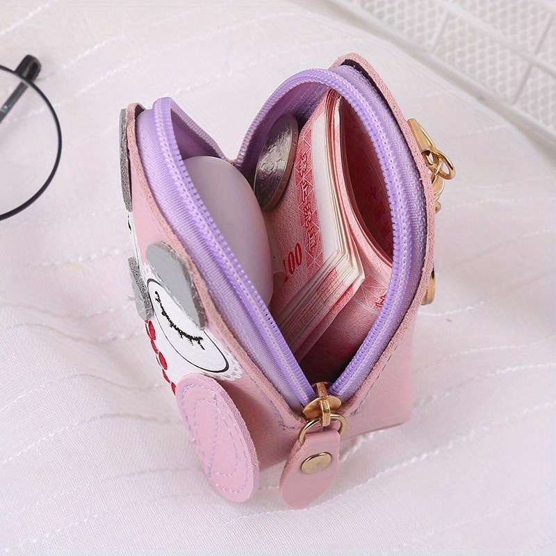 1pc A Cute Women'S Coin Purse in an Instagram Style Designed to Hold Change And Can Be Attached to