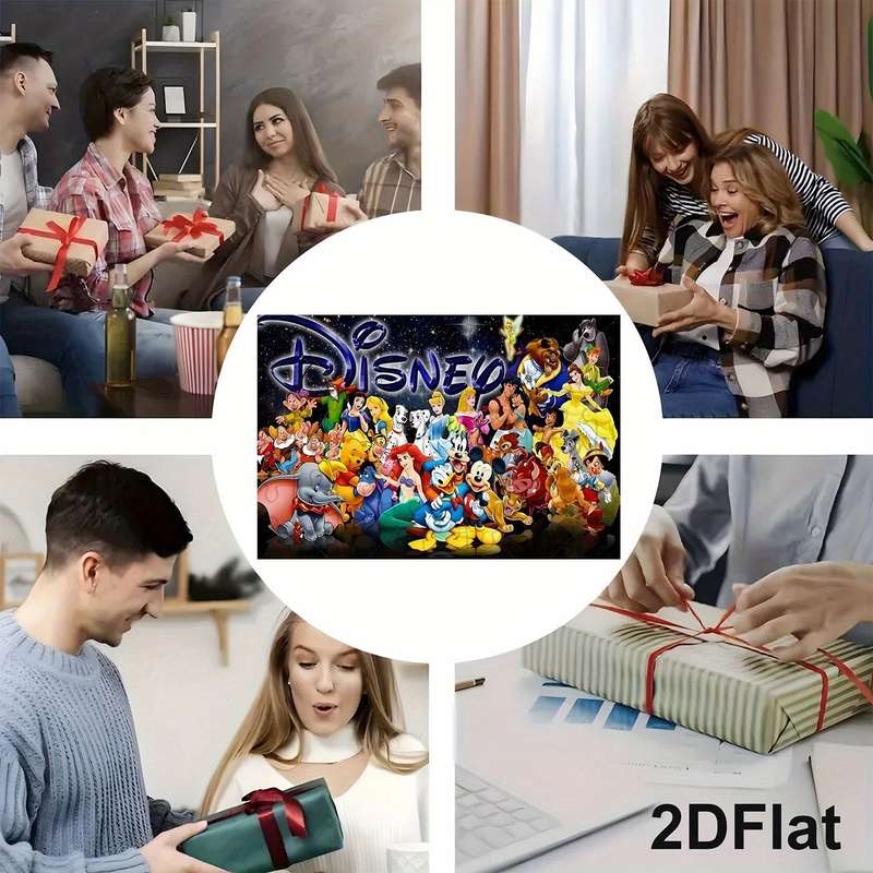 1000pcs Wooden Jigsaw Puzzle 75.01cm x 50.01cm Colorful Cartoon Characters Rela