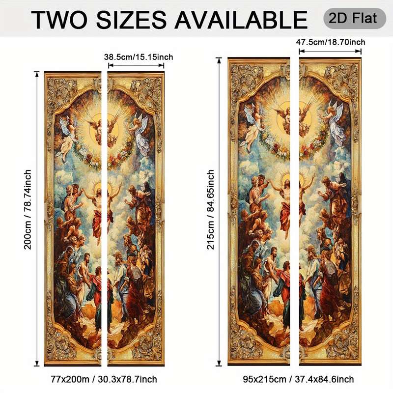 1pc 30.3x78.7 inches   77x200 cm   Jesus Christian Themed Stickers