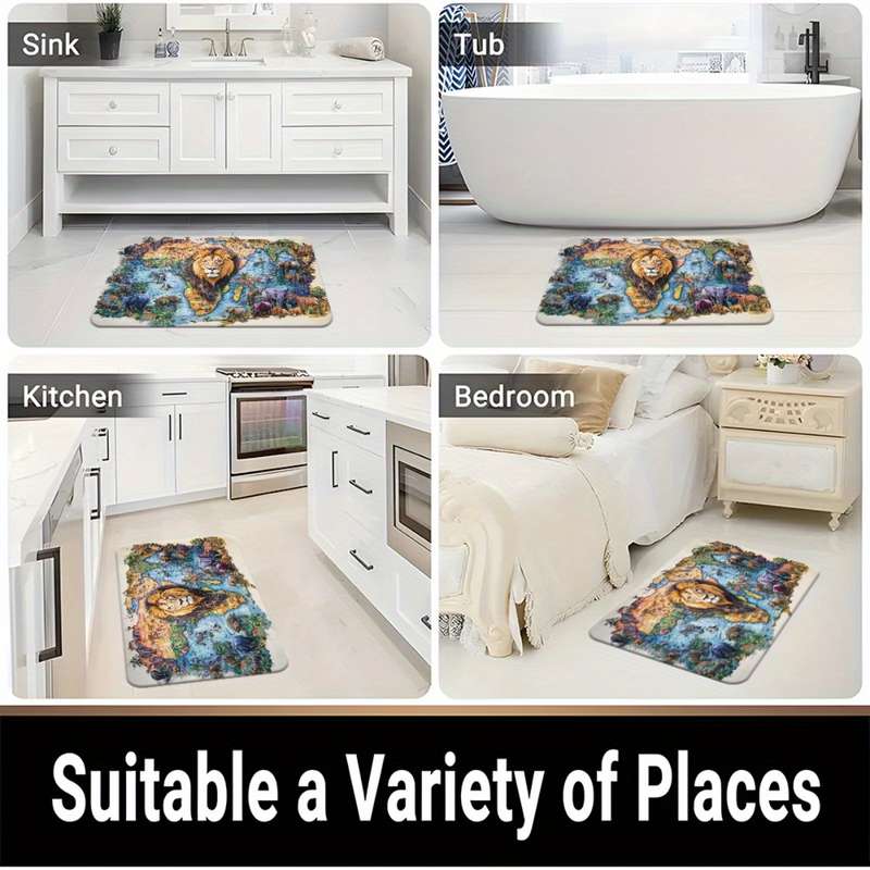1Pc 15.75x23.62inch 40x60cm Floor Mat