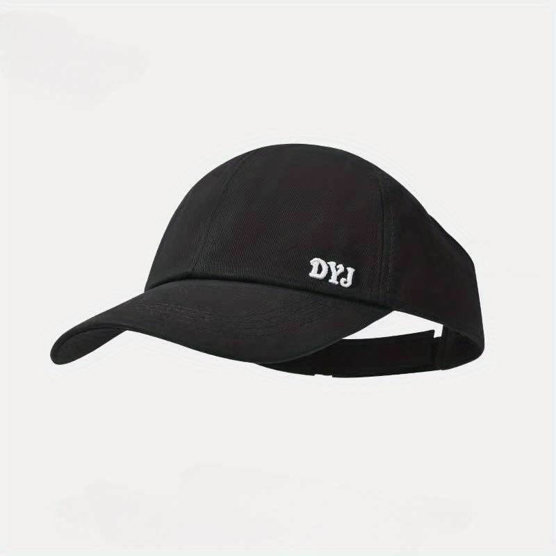 1pc Women's casual and versatile baseball cap with open top letter embroidery on the front of the