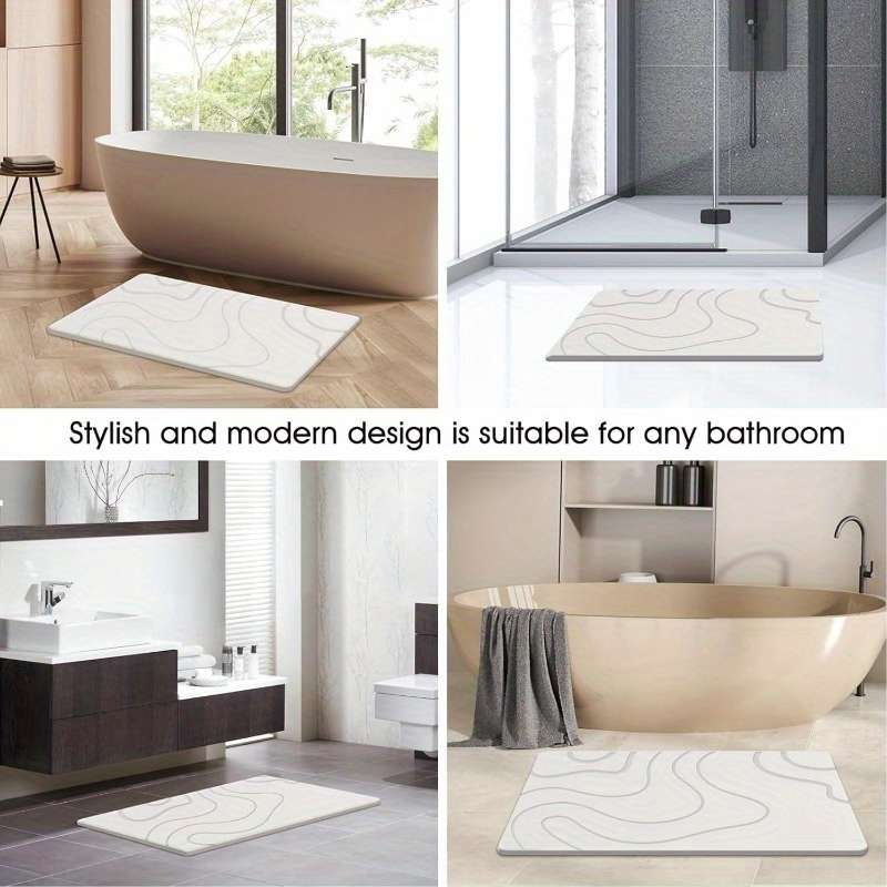 1Pc White Floor Mat
