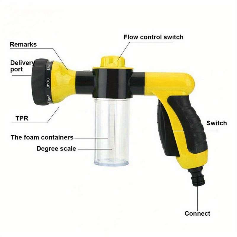1Pc Green Adjustable Nozzle Water Gun
