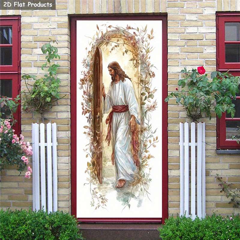 1pc 95.0x214.88cm Jesus Christian Themed Stickers