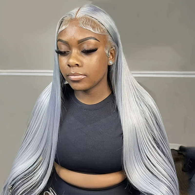 1Pc Silvery Grey 66.04cm Fashion Design Wig