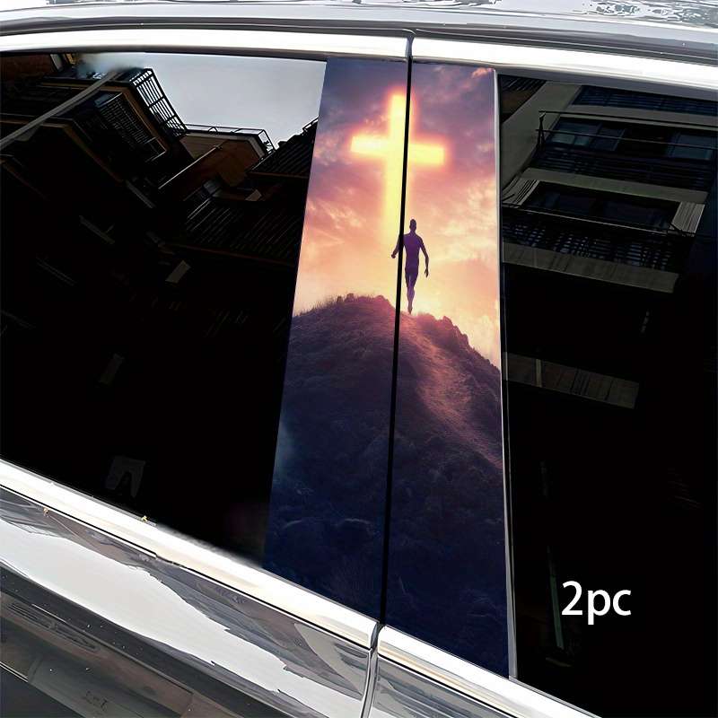 2pcs  Jesus Christian Themed Stickers