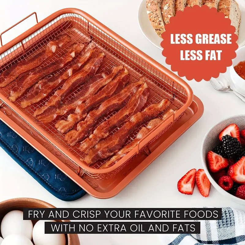 Copper Stainless Steel Square Multifunctional BBQ Basket