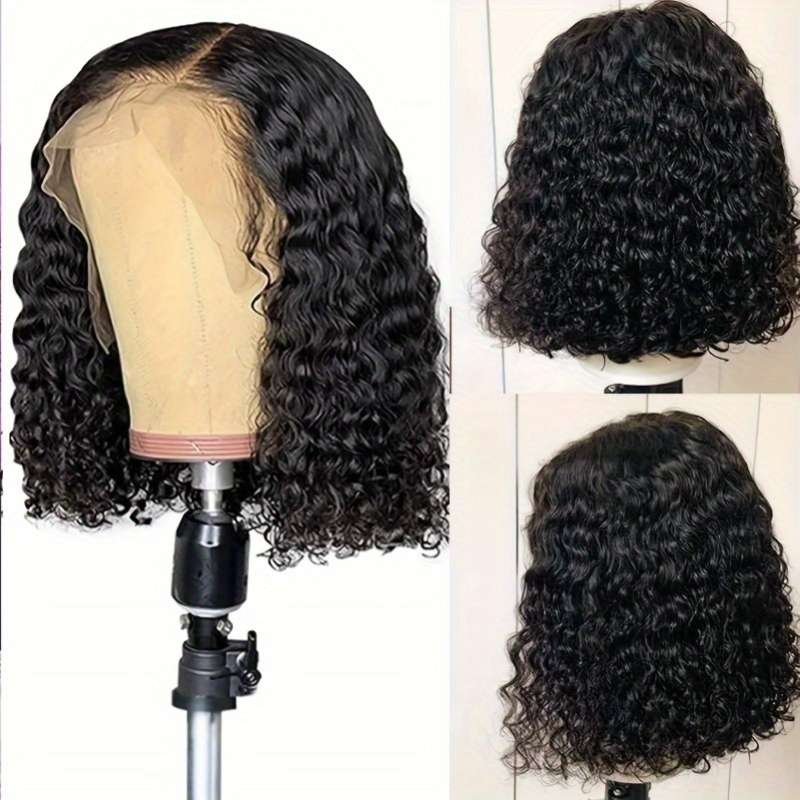 1Pc Black 35.56cm Fashion Design Wig
