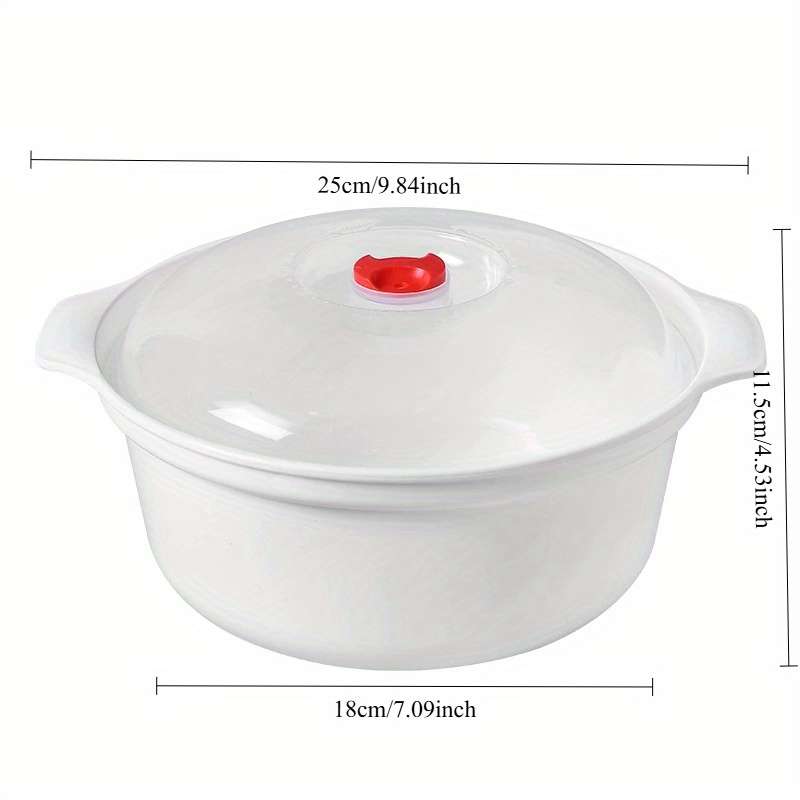 3pcs Set Silicone Microwave Steamer Bowl with Lid Healthy Easy Clean Portable for Home Ca