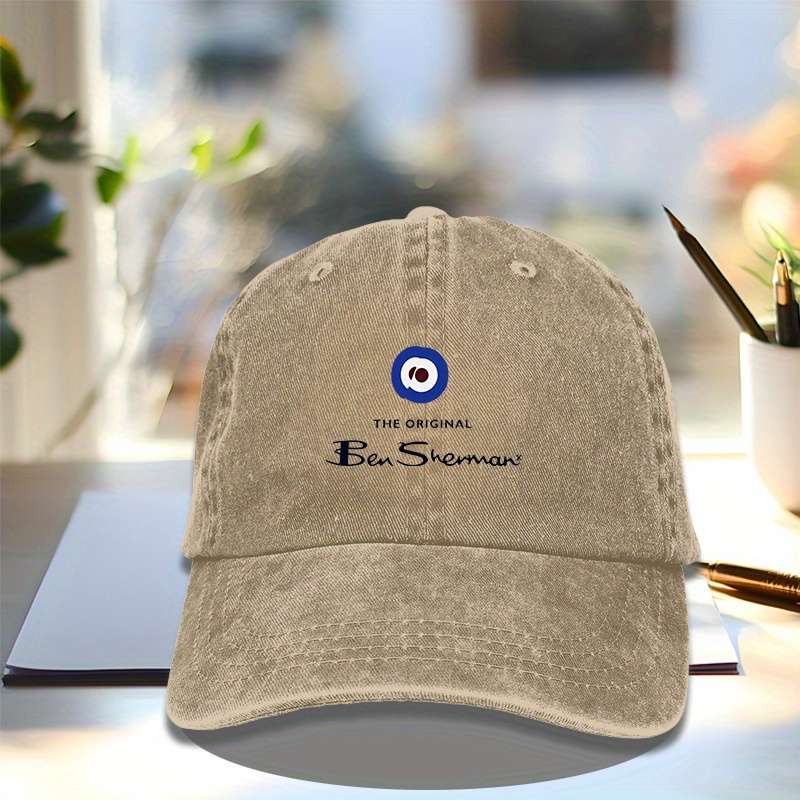 1pc BEN-sherman Baseball Cap Casual Outdoor Sun Hat for Men Women Adjustable 100% Cotton Hat W