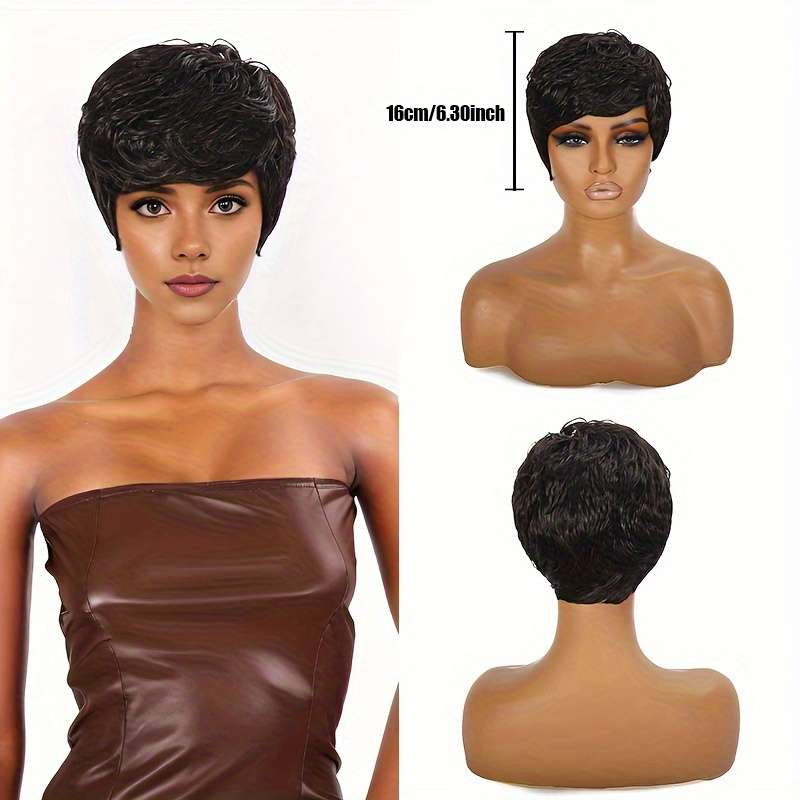 1Pc Deep Grey 20.32cm- Fashion Design Wig