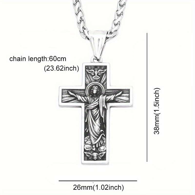 1 Piece 60cm Chain Add Pendant Jesus Theme Pendant