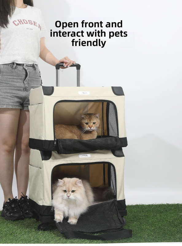 1pc Single bag Add pull rod Pet Bag