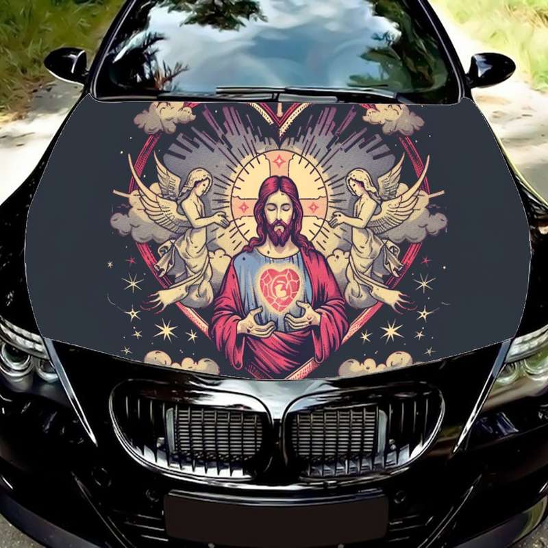 1pc Black Jesus Christian Themed Stickers
