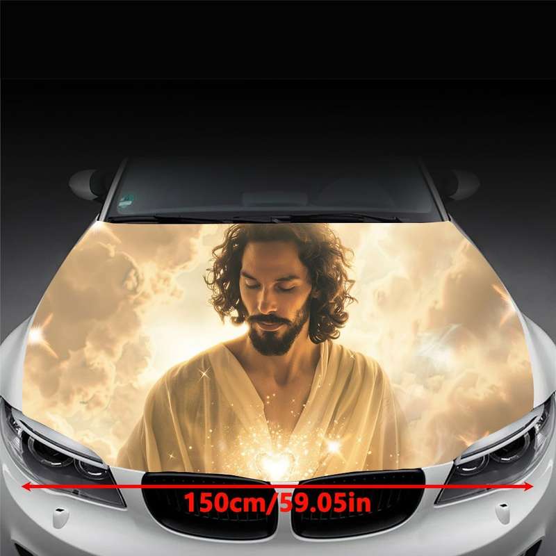 1pc Black Jesus Christian Themed Stickers