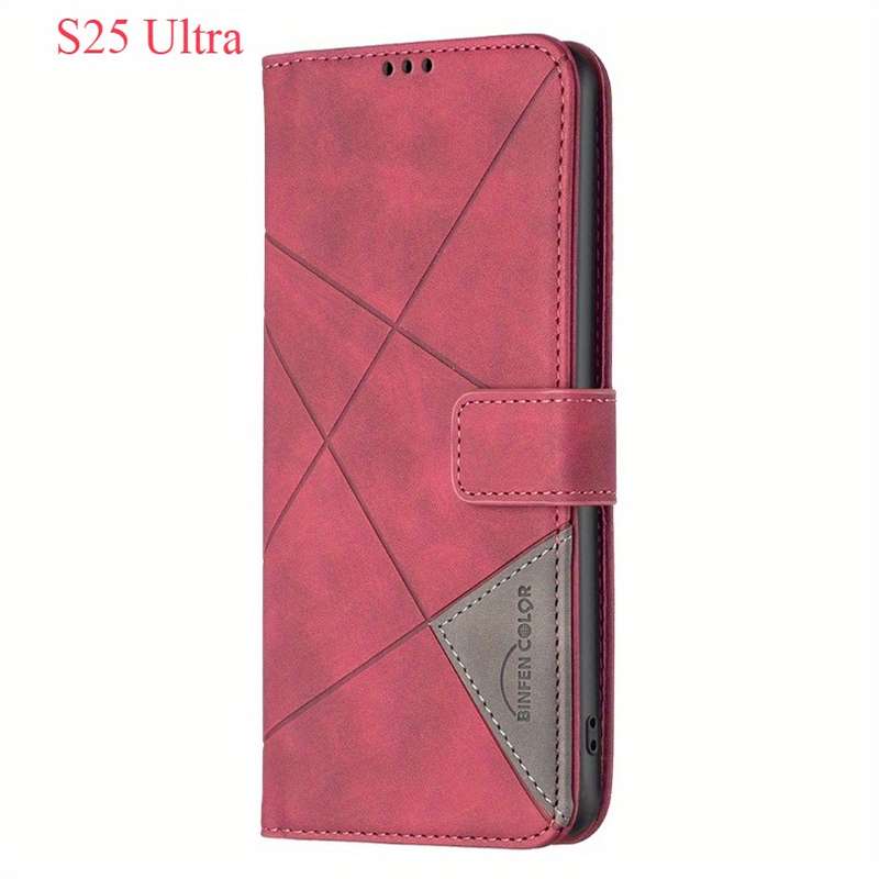 1pc Red For Samsung Galaxy S25 Ultra Phone Cases