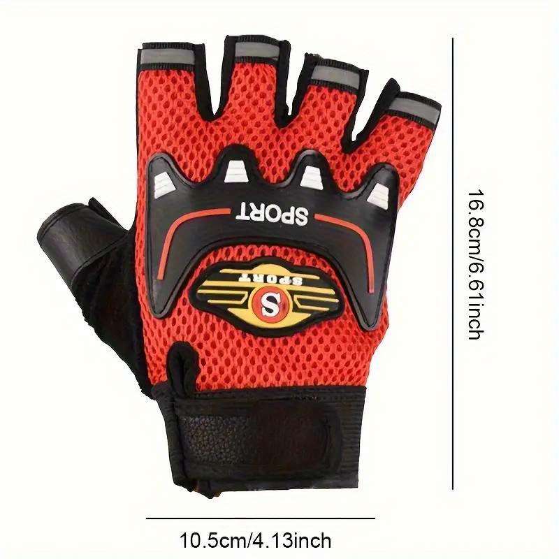 1 Pair Red One Size Outdoor Sports Gloves