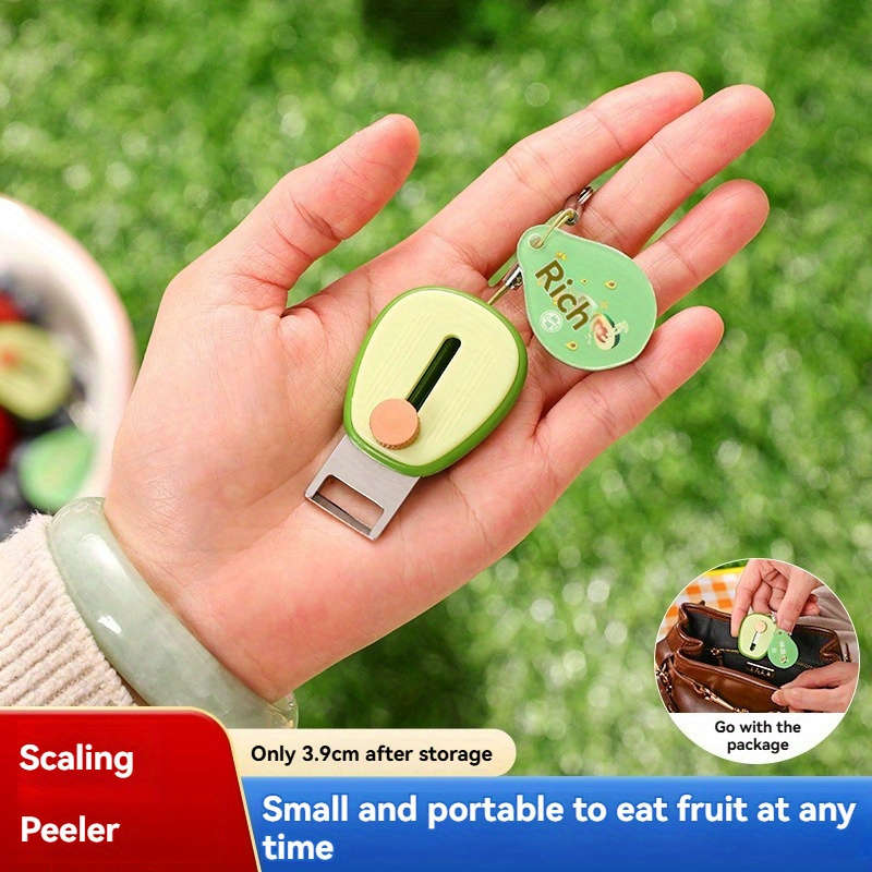 1pc Compact Stainless Steel Peeling Knife with Copper Blade Lightweight Portable Kitchen Ess