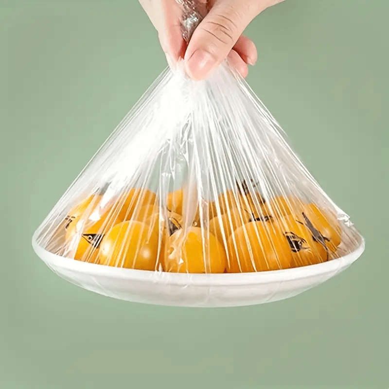 100 Pcs Food Grade Plastic Wrap Disposable