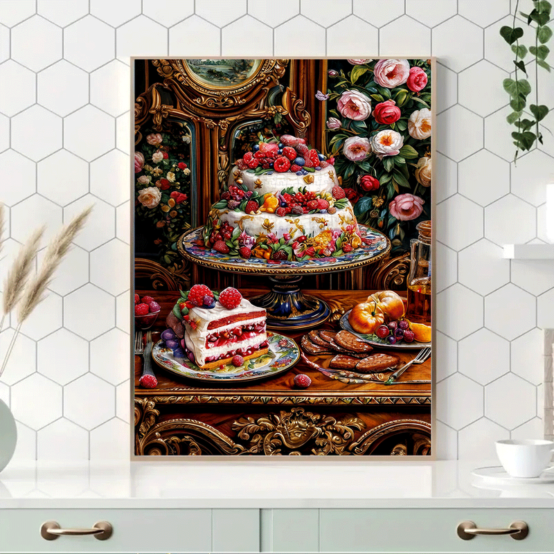 1000pcs Jigsaw Puzzle Still Life Desserts Fruits Large Paper Puzzle for Adults