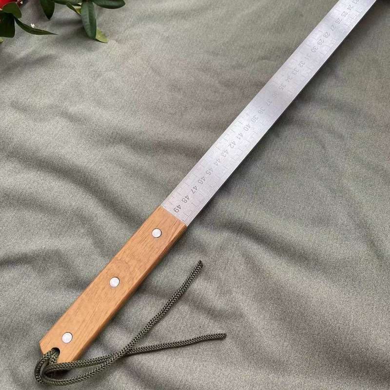 1pc Carbon Steel Quenched with Solid Wood Handle and Leather Cover Ideal for Survey