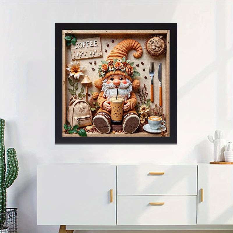 1000pcs Coffee Gnome Jigsaw Puzzle Scratch High Quality Challenging DIY Brain Te