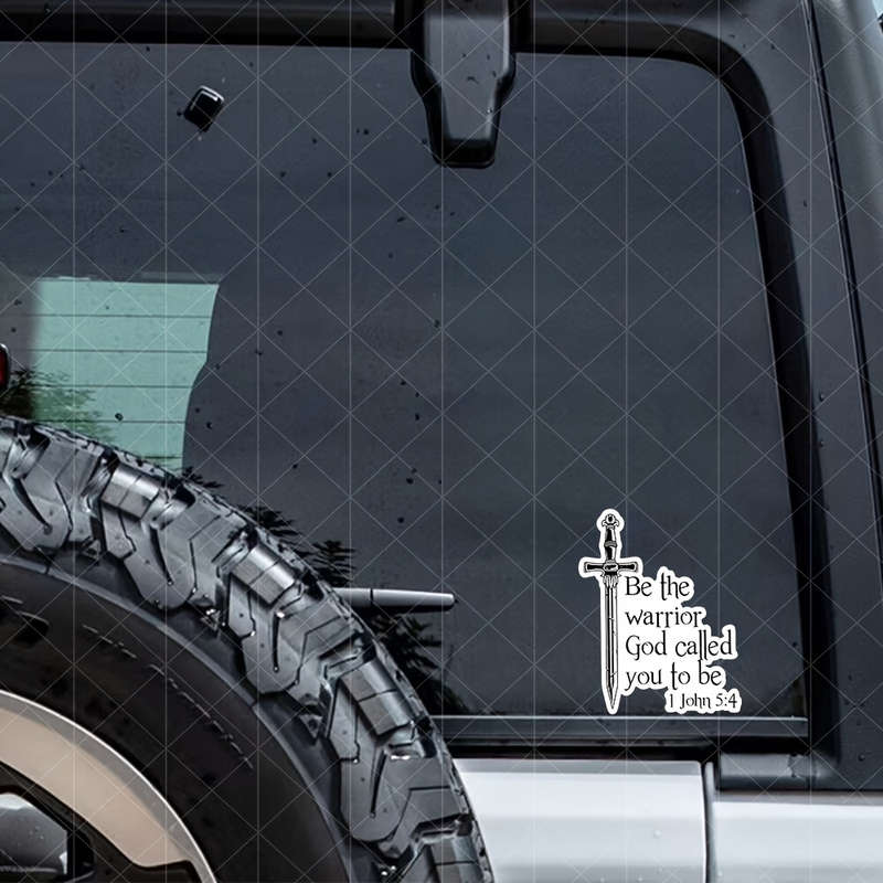 2pcs 13.79x11.0cm Jesus Christian Themed Stickers
