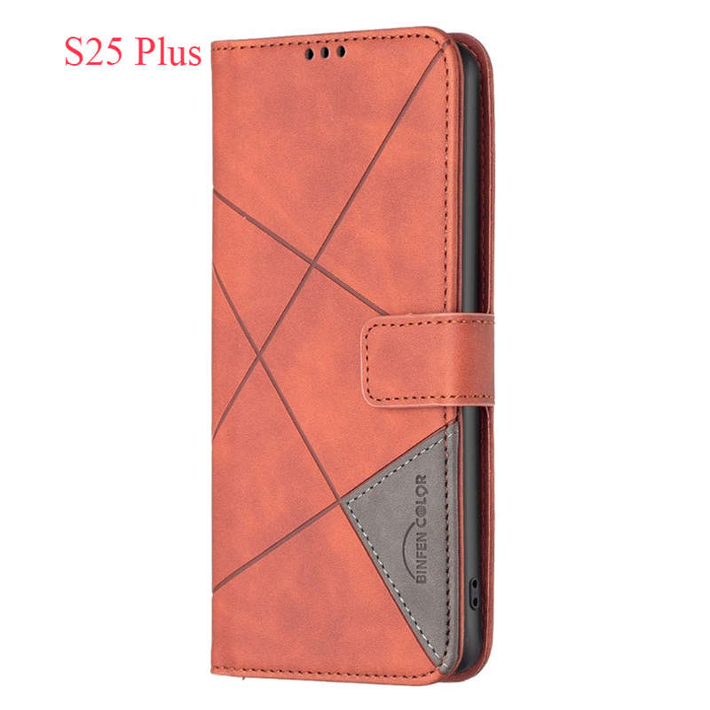 1pc A-Brown For Samsung Galaxy S25 Plus Phone Cases