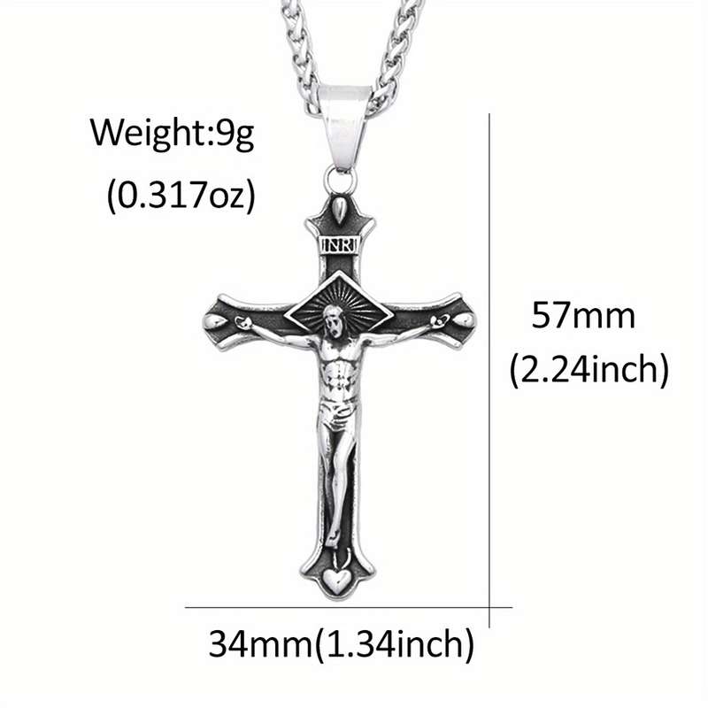 1 Piece 60cm Chain Add Pendant Jesus Theme Pendant