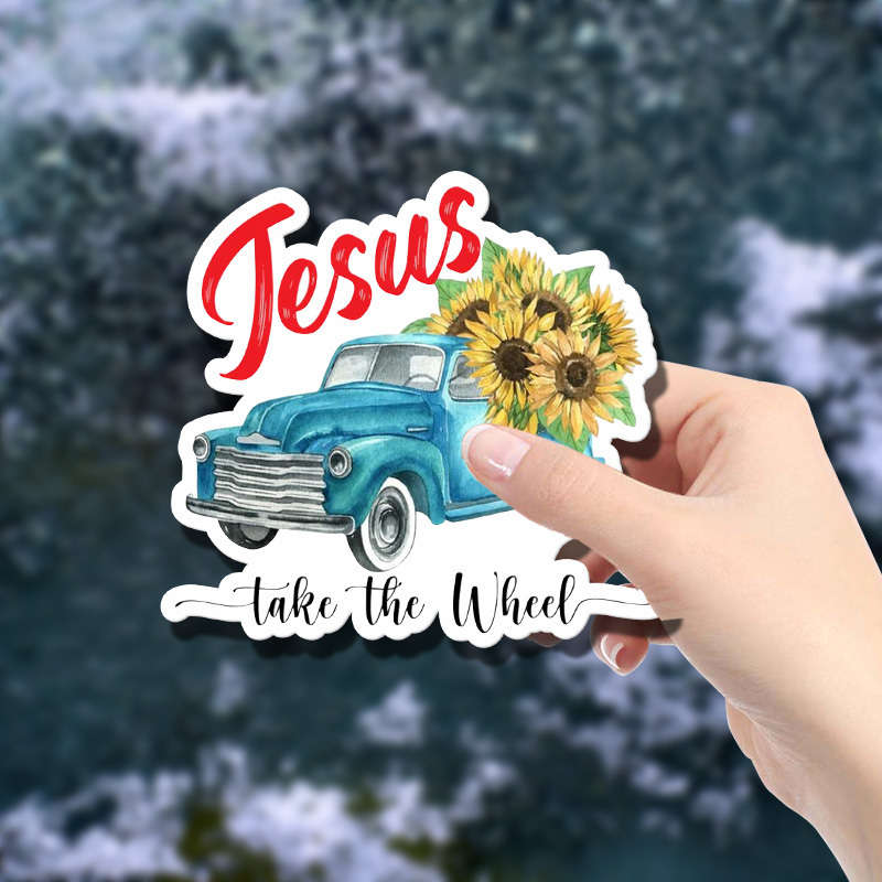1pc Jesus Christian Themed Stickers