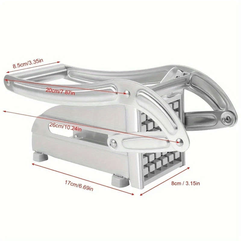 1pc Stainless Steel Fruit Knife Vegetable Knife French Fry Knife Potato Slicer Vegetable Choppe