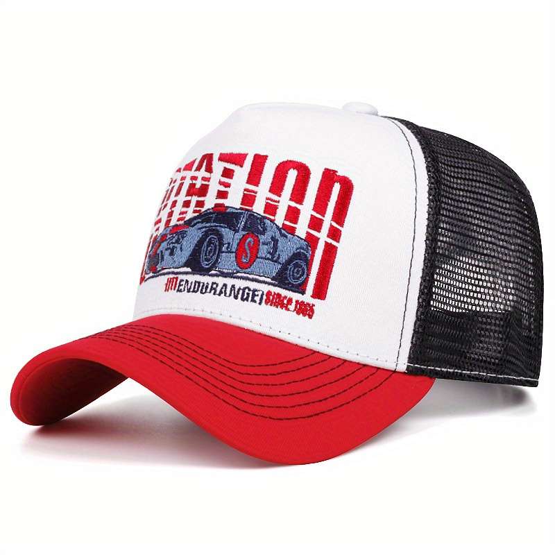 1pc Men'S Spring And Autumn Sun Protection Baseball Cap Outdoor Truck Driver Hat with Th