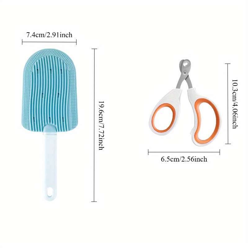 1pc Ice Cream Comb Yellow Pet Comb