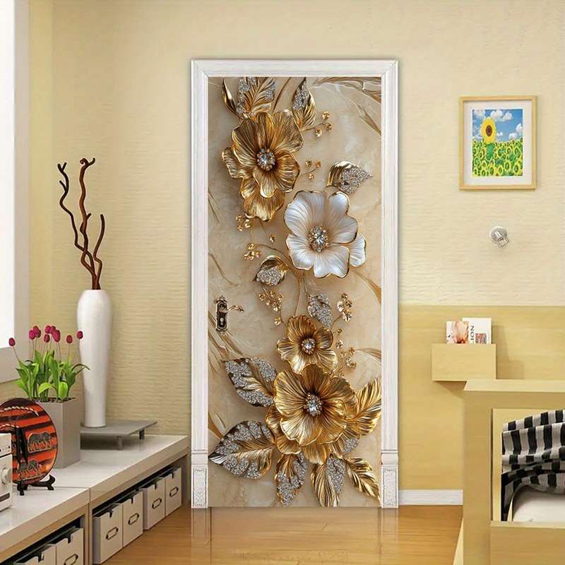 1Pc 76.96x199.9cm Door Window Sticker