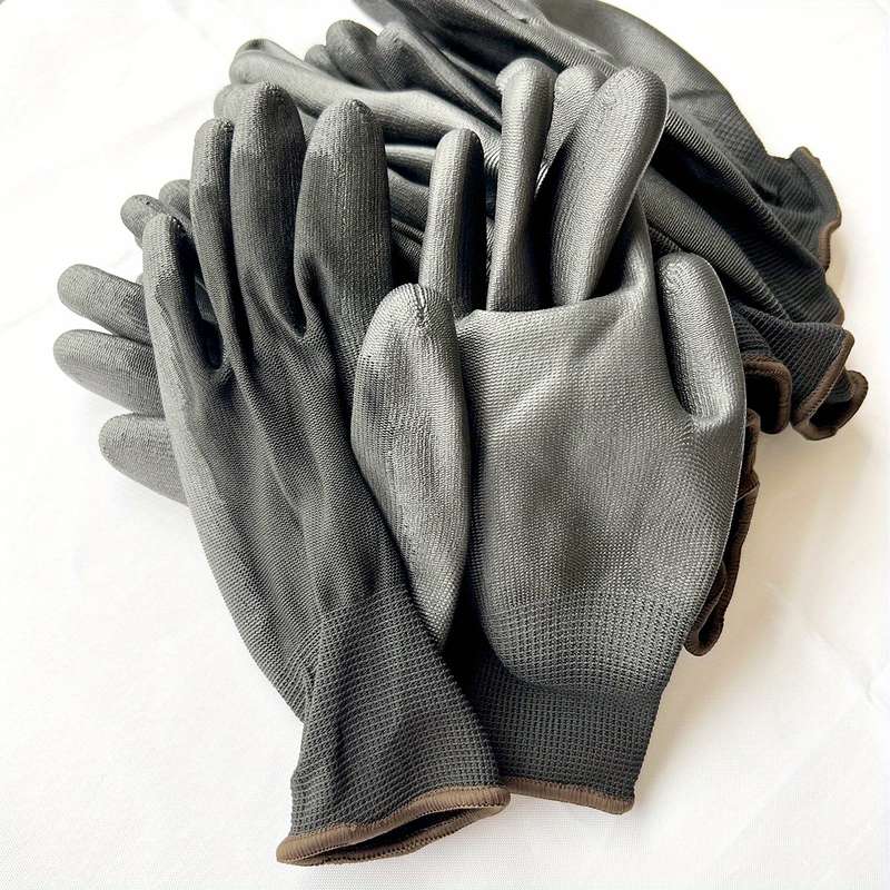 7 Pairs Gray Size M Multi Purpose Work Gloves