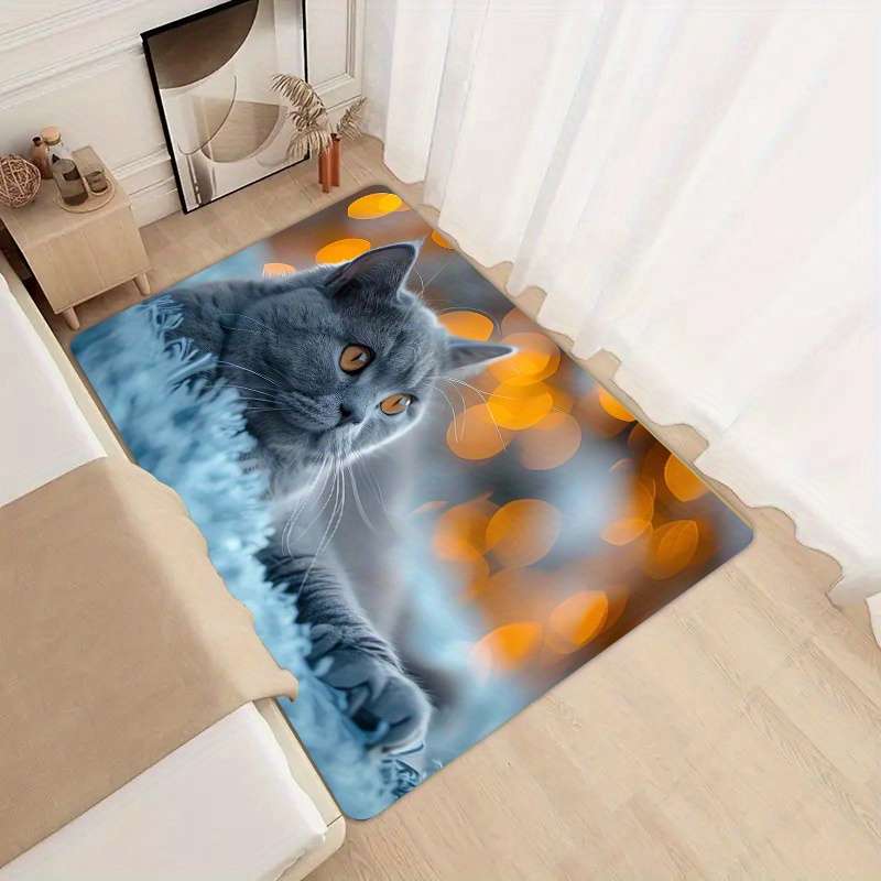 1Pc Gray Blue 19.69x31.49inch 50x80cm Floor Mat
