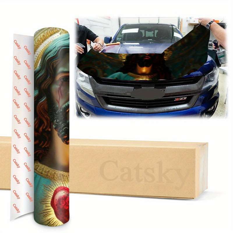 1pc Black Jesus Christian Themed Stickers