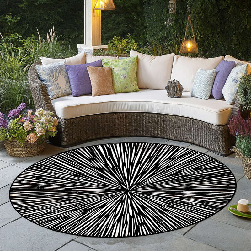 1Pc Diameter 100cm 39.37inch Floor Mat